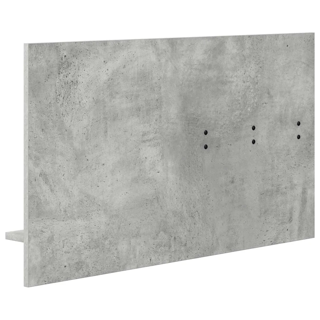 Appendiabiti a muro con specchio Grigio cemento 90 x 10 x 50 cm CFW4933187