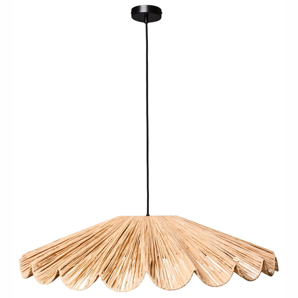 Lampada a sospensione Boho in rattan e rafia naturale intrecciata a mano Lampada da soffitto Sala da pranzo Corridoio Soggiorno