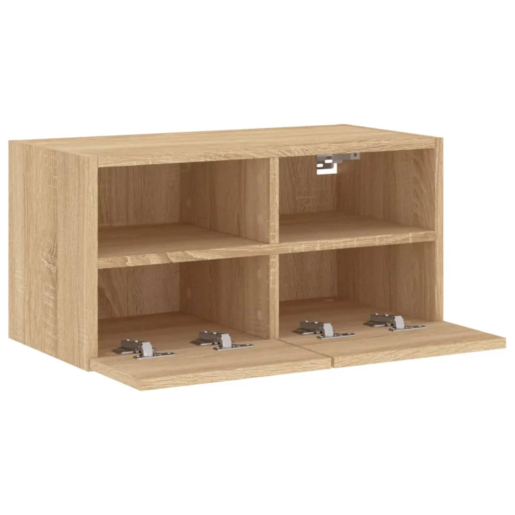 Mobile TV multimediale mensola TV mobile TV sala da pranzo soggiorno camera da letto a parete rovere Sonoma 60 x 30 x 30 cm legno ingegnerizzato marrone 02_0028161
