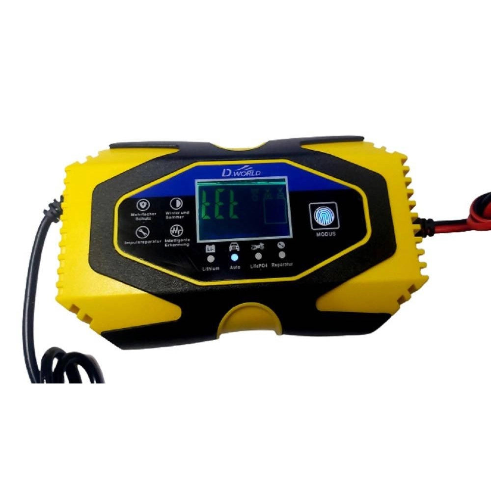Trade Shop - Caricabatterie Intelligente Avviatore Emergenza Batteria Auto 12v-8a 24v-6a J40 -