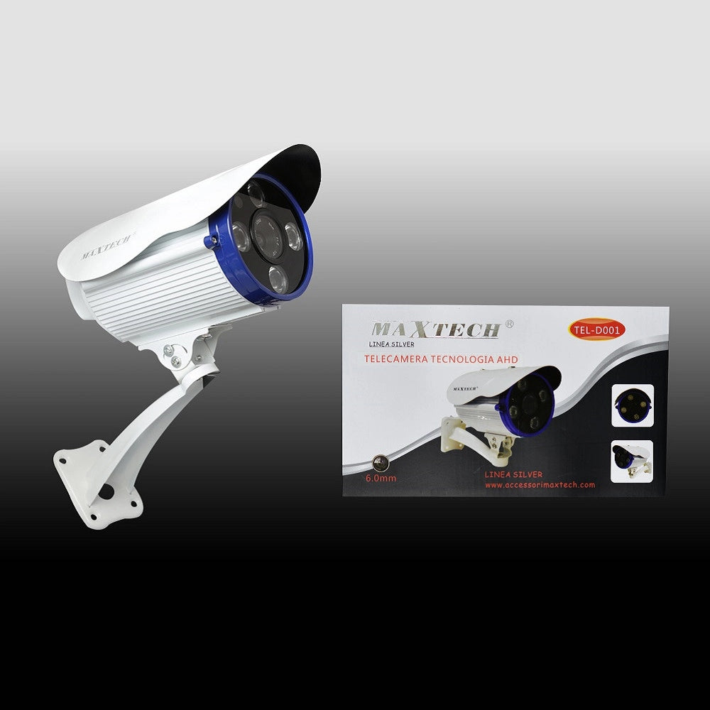 Trade Shop - Telecamera Ahd Videocamera Sensore Zoom 6mm Videosorveglianza Maxtech Tel-d001 Ahd -