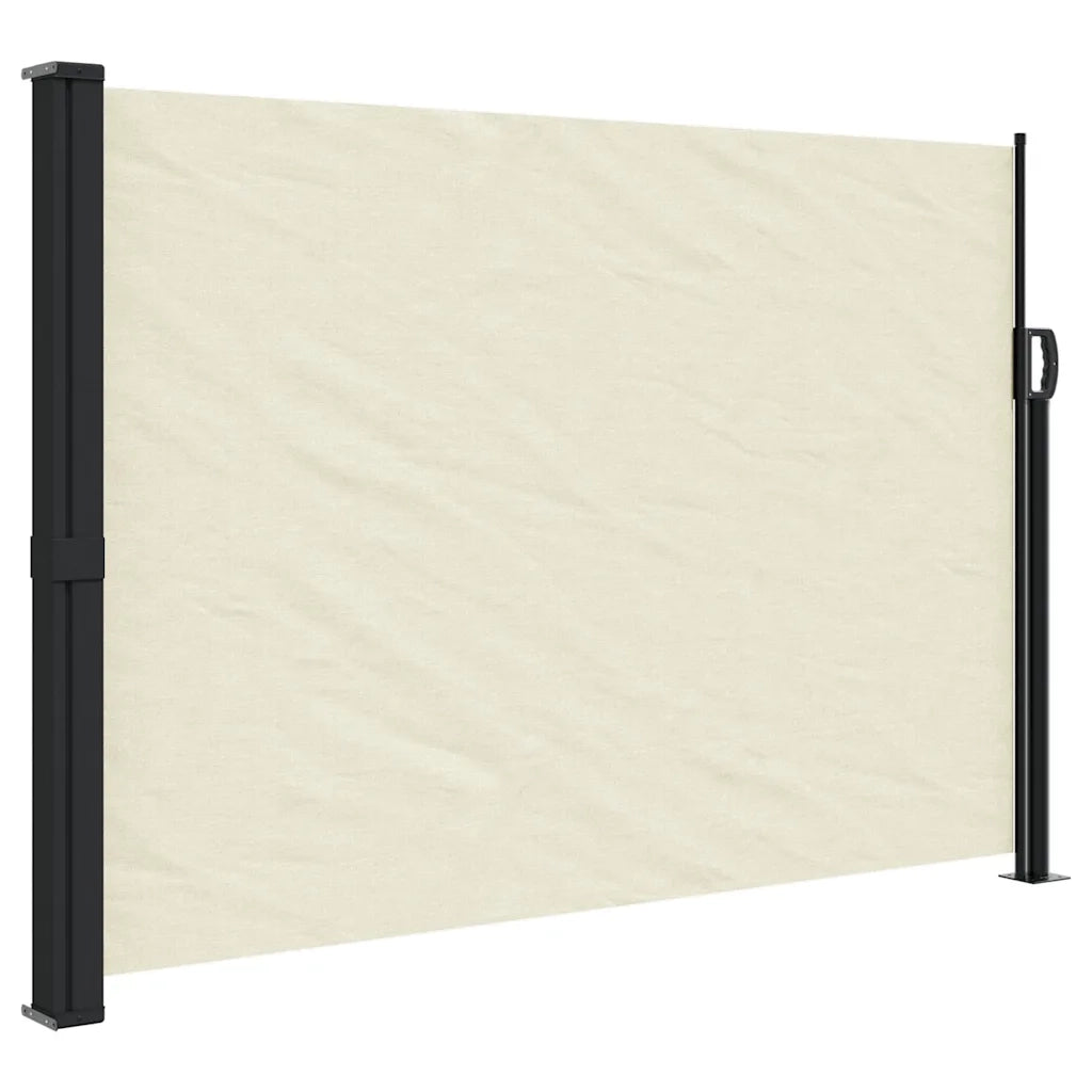 Tenda da Sole Laterale Retrattile-Tenda parasole per balcone per giardino Crema 140x500 cm