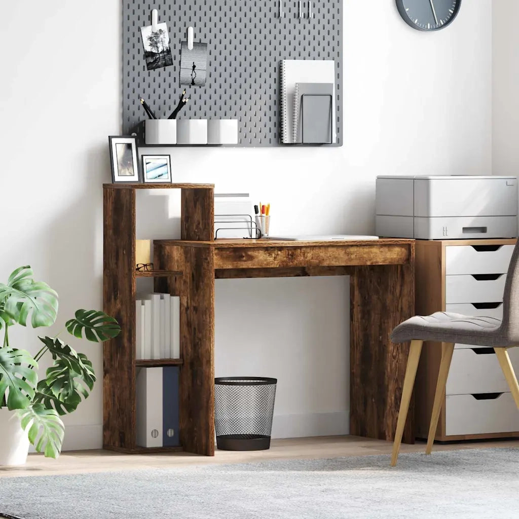 Scrivania Rovere fumé 100 x 40 x 90 cm Legno multistrato 869318