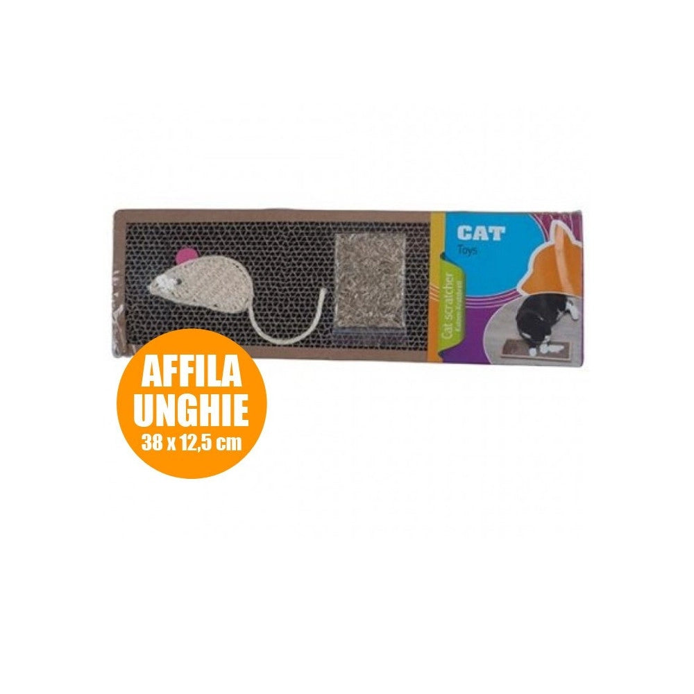 Trade Shop - Tiragraffi Per Gatto Supporto Unghie Gatti 38 X 12,5 Cm Tira Graffi Con Menta -