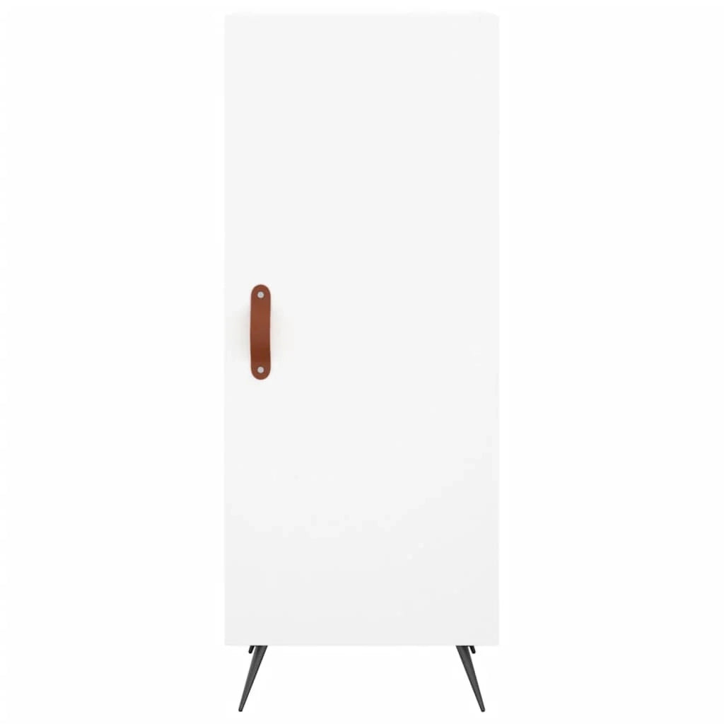 Buffet credenza cassettiera armadio mobile contenitore organizer cucina soggiorno salotto alto 34,5 x 34 x 180 cm legno ingegnerizzato bianco 02_0032306