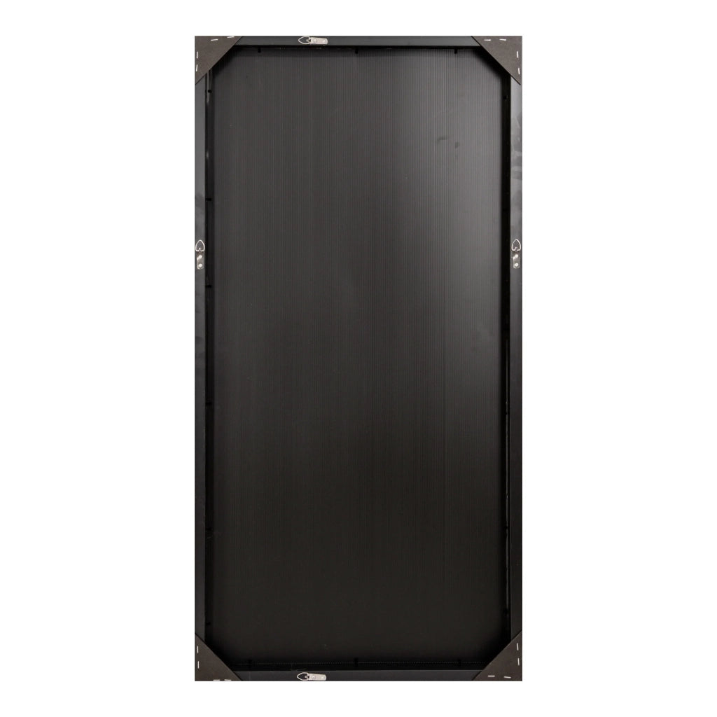 Specchio da parete rettangolare 102 x 52 cm nero 03_0007924