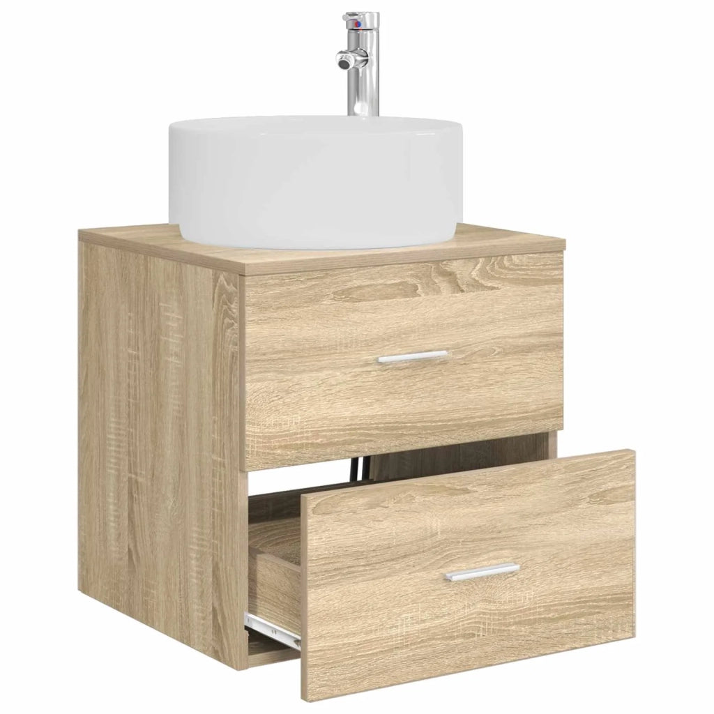 Mobile Lavabo da Parete Rovere Sonoma 49,5 x 44,5 x 65,5 cm 890320