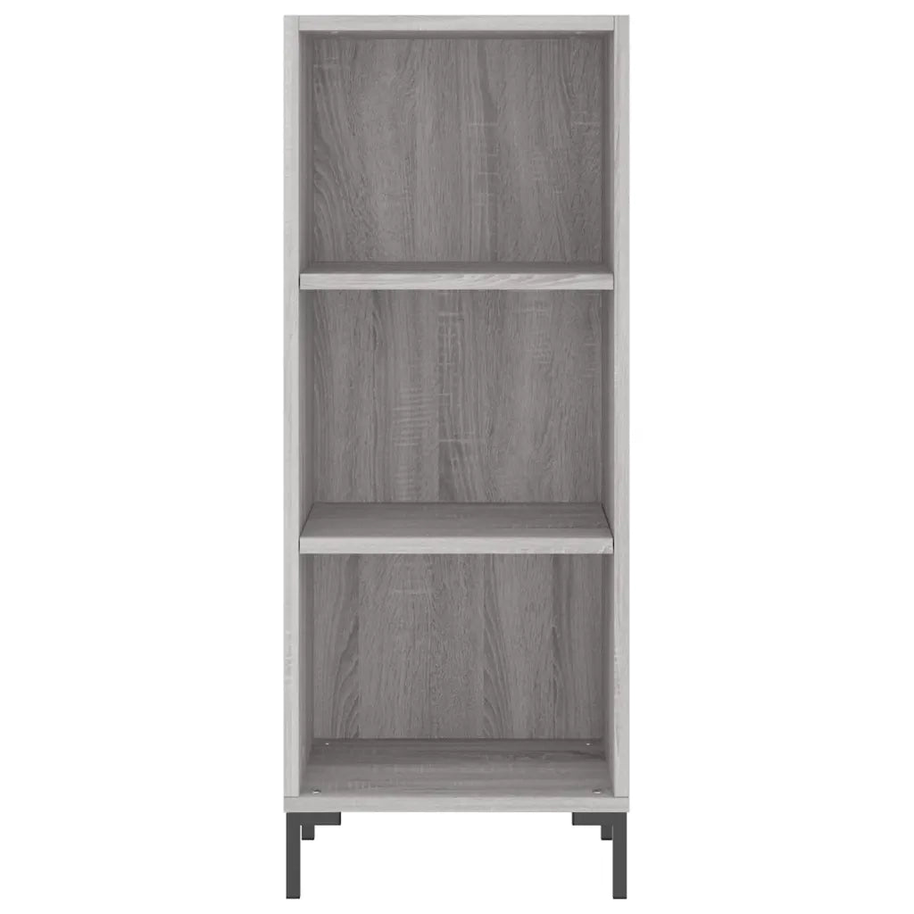 Credenza-Buffet-Armadio da cucina Grigio Sonoma 34,5x34x180 cm in Legno Multistrato 349539
