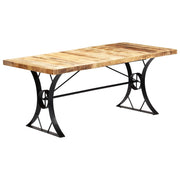 Tavolo da Pranzo 180x90x76 cm in Legno Massello di Mango  cod mxl 7618