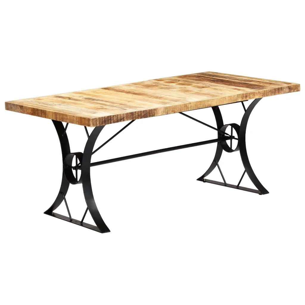 Tavolo da Pranzo 180x90x76 cm in Legno Massello di Mango  cod mxl 7618