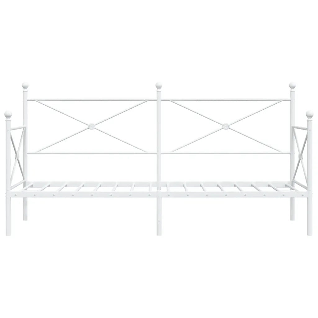 Dormeuse senza Materasso Bianco 90x200 cm in Acciaio 4104682