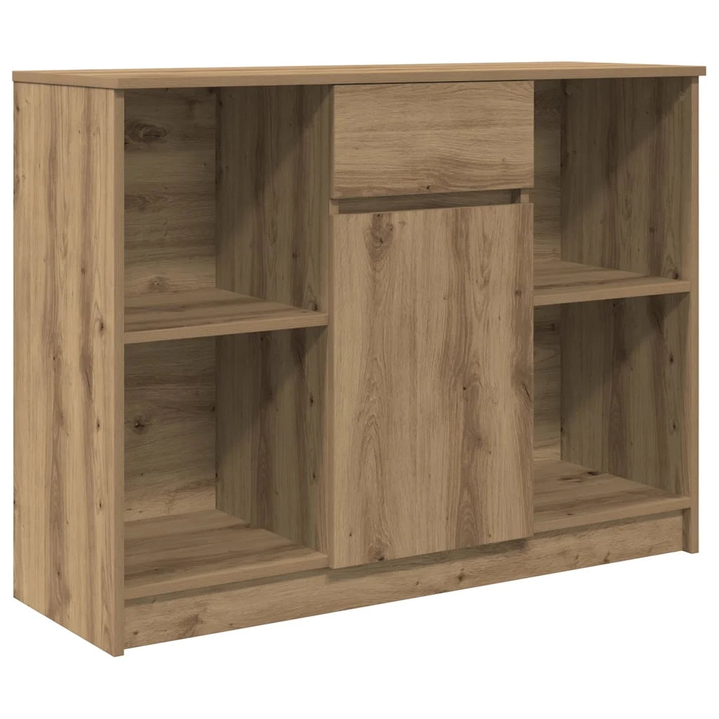 Credenza con Cassetto Rovere Artigianale 101x35x76cm Truciolato 861570