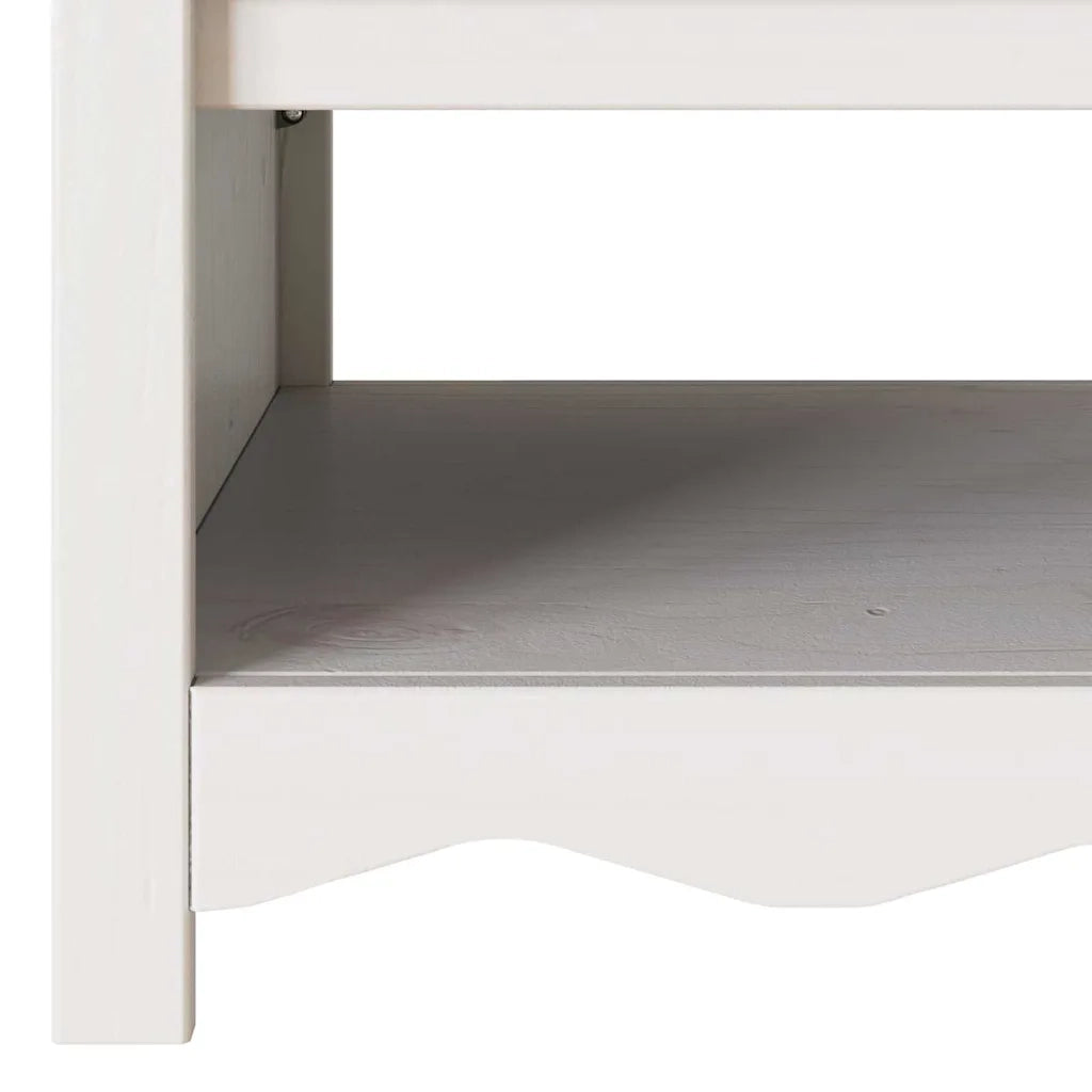 Tavolino da salotto | Tavolino da caff¨¨ | Tavolino da Soggiorno con cassetto Drammen Bianco 99 x 55 x 45 cm