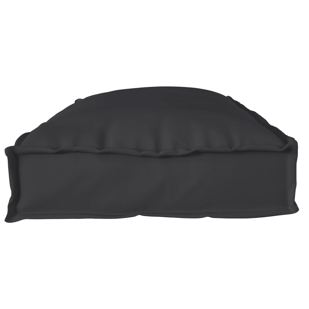 Cuscino per Pallet per Panca Nero 100x40x8 cm Tessuto Oxford