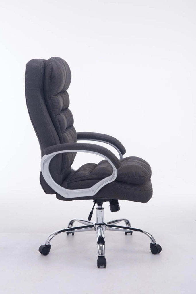 Sedia da ufficio XXL Vancouver tessuto grigio scuro