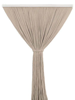 Tenda Antimosche per Porta Finestra a Pannello Con Telaio In PVC Beige - 100 x 220