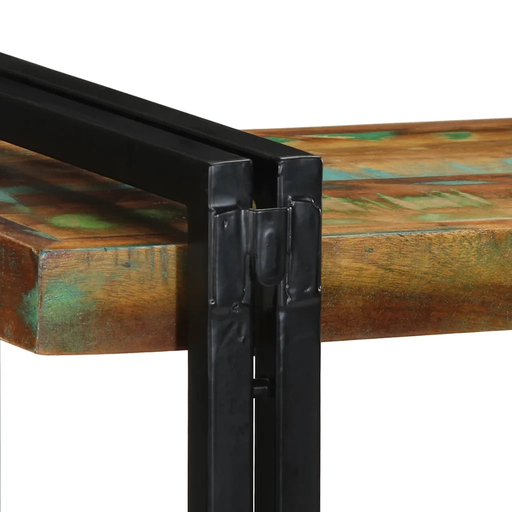 Mensola da Parete Multicolore in Legno Massello di Recupero 4017486
