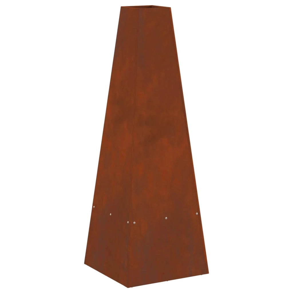 Focolare Marrone 35 x 35 x 100 cm Acciaio CorTen CFW6623377