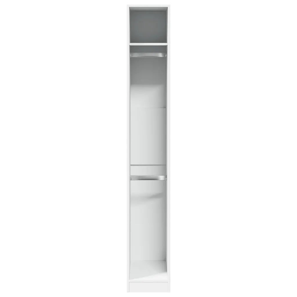 Armadio Bianco 30x50x200 cm in Legno Multistrato