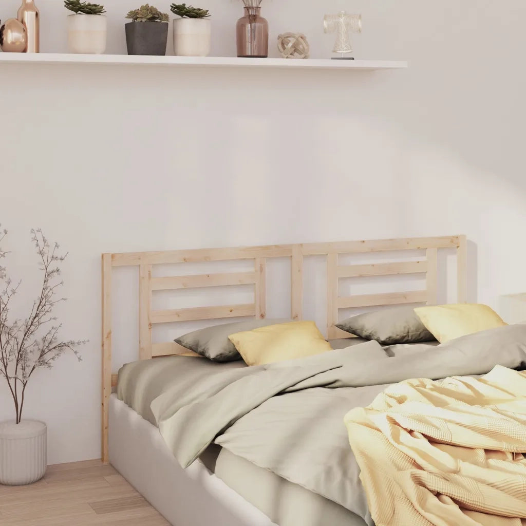 Testiera per Letto-Testata-Testiera Decorativa 166x4x100 cm in Legno Massello di Pino 921205