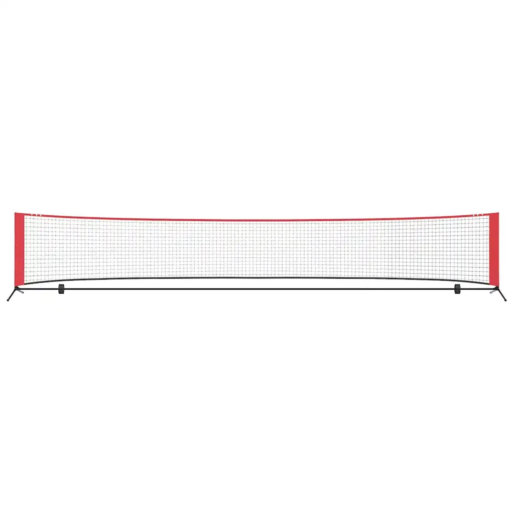 Rete da tennis Nero e Rosso 494,5 x 90 x 87 cm Poliestere 42012862