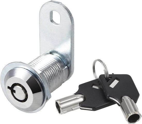 Chiusura a sicurezza con meccanismo a camma tubolare - 20mm per porta, cassetta, borsa postale