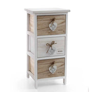 Cassettiera 3 cassetti bagno cucina cm 26 x 32 x 62 h