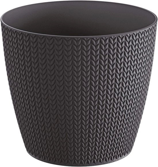 Pialla quadrata antracite 1L - 128x128x112 mm