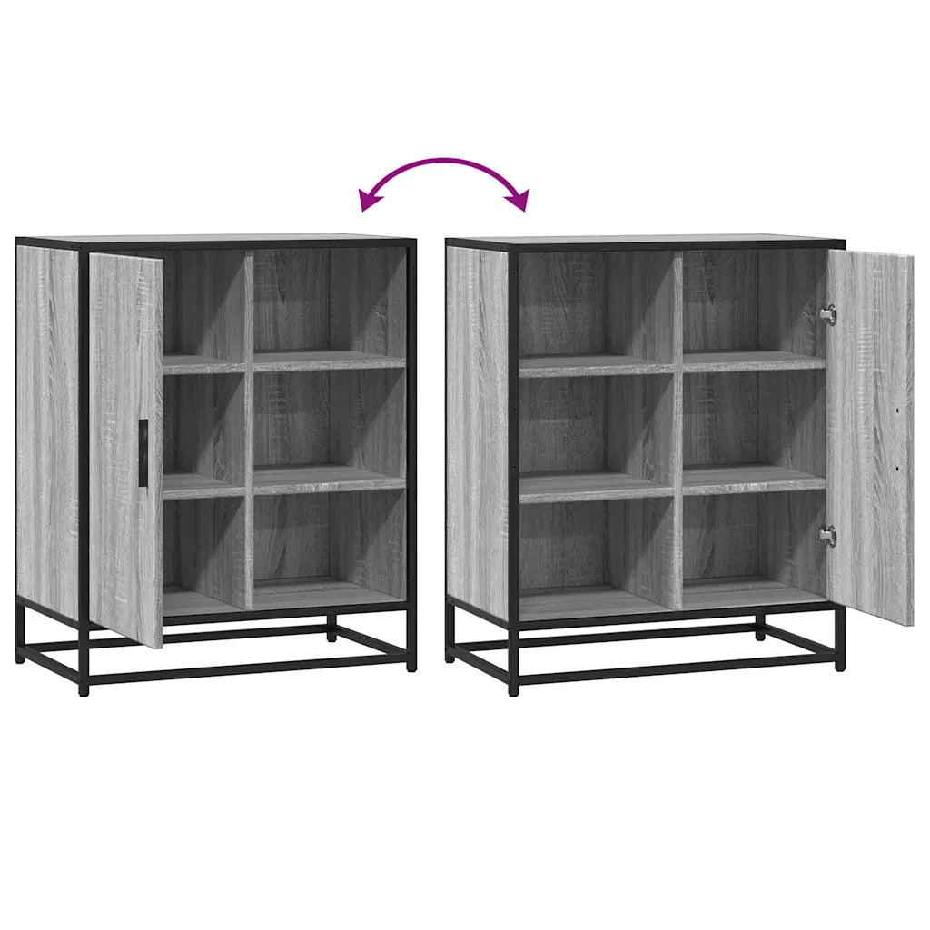 vidaXL Credenza Grigio Sonoma 62x35x76 cm in Legno Multistrato