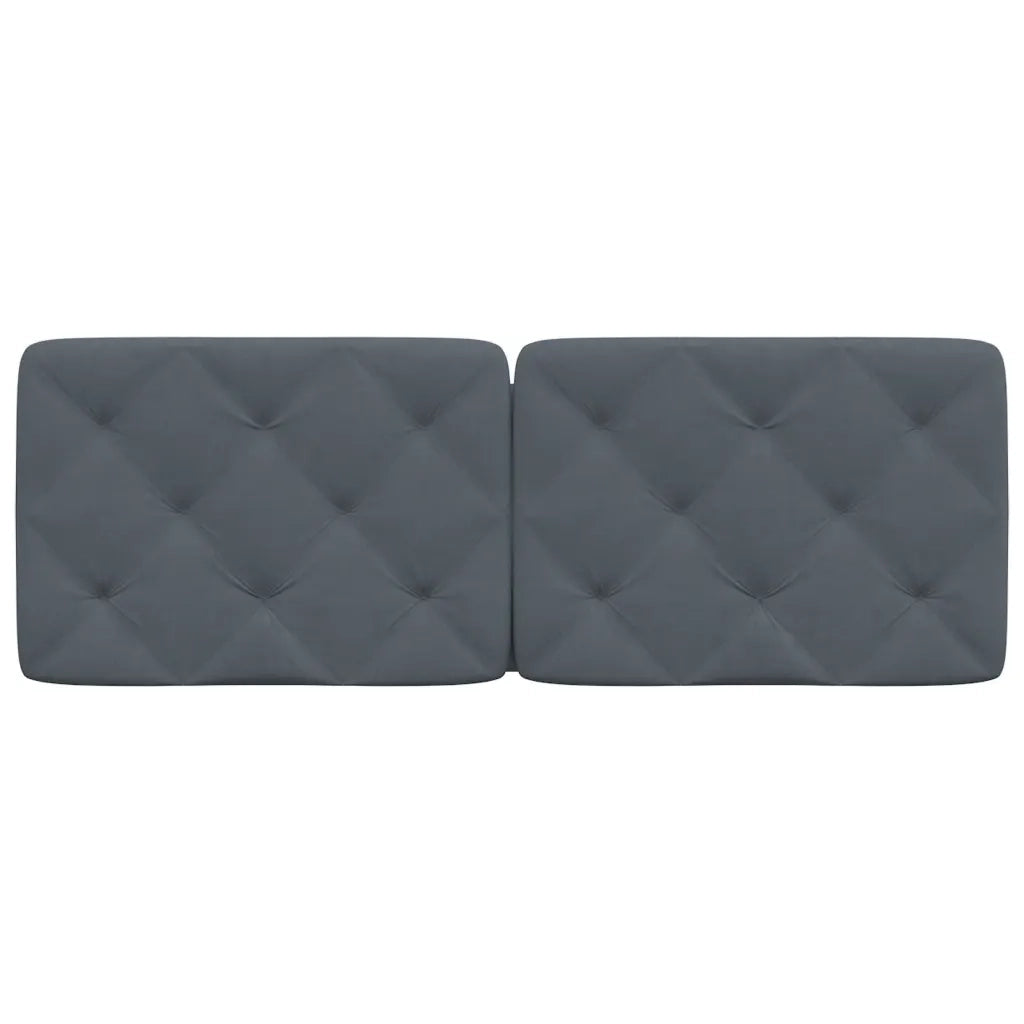 Cuscino Testiera Grigio Scuro 140 cm in Velluto CFW3789106