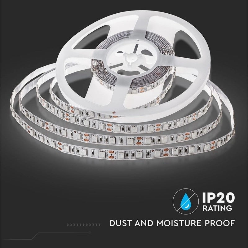 Strisce Strip LED SMD5050 10,8W/mt 5mt 60 LED/mt Blu 12V IP20 SKU 2137