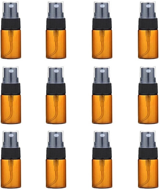 Set di bottiglie spray 12 pezzi - bottiglie di vetro - riempibili vuote