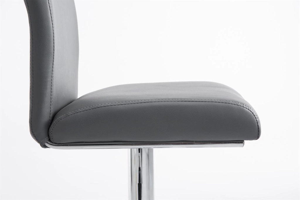 Sgabello Colonia in similpelle grigio
