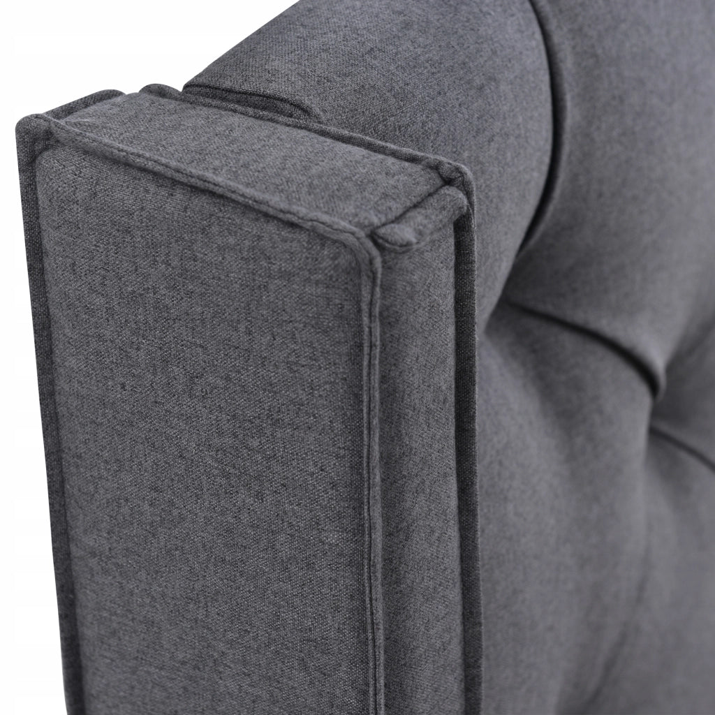 Letto singolo 90x200 - Xylo - Grigio con materasso e sistema idraulico