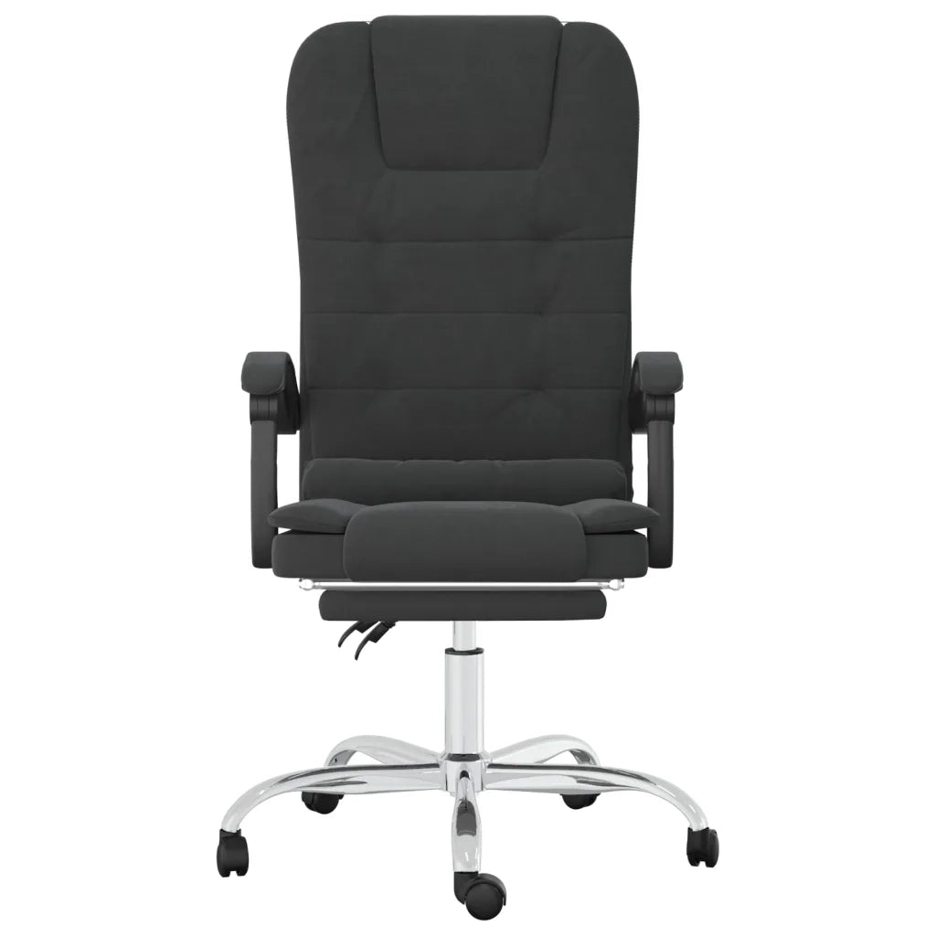 Poltrona da Ufficio Massaggiante Reclinabile Nera in Similpelle cod mxl 5815