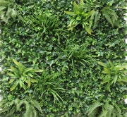 Pannello Siepe Artificiale  100x100 cm Siepe Finta Edera Sintetica Verde