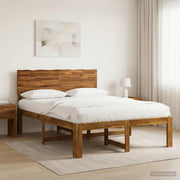 Letto matrimoniale con testiera ROSTOCK Naturale 152 x 203 cm 3405501