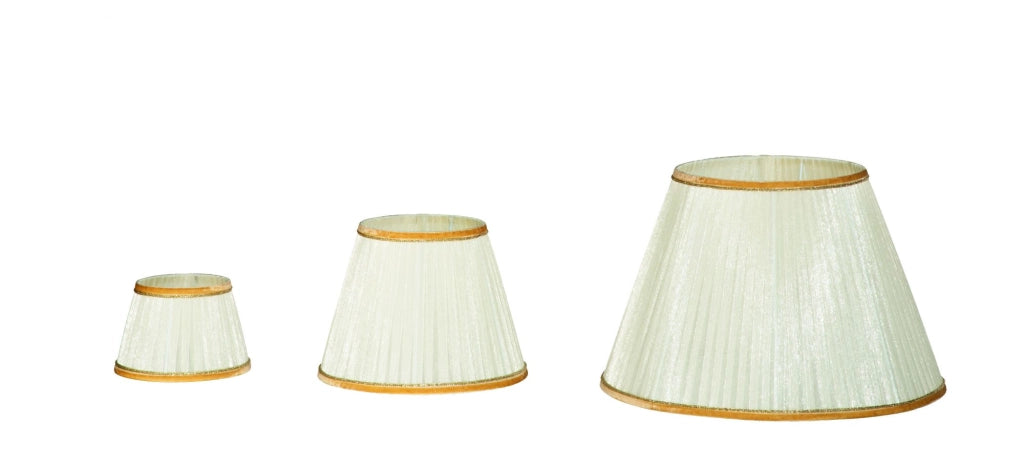 TC 3530 PARALUME DM.16CM AVORIO E ORO ATTACCO E14