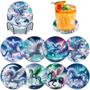 8 pezzi di Diamond Painting supporti con impugnatura, Diamond Painting Una Iena per adulti e bambini, supporti Diamond Cup con gomma, Diamond Painting Immagini per adulti e donne, decorazione da tavolo