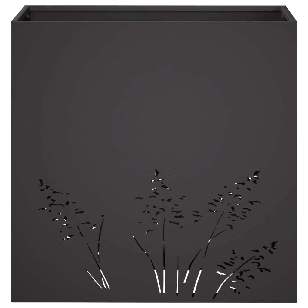 Vaso da giardino 2 pz Nero 50 x 30 x 49 cm 8005807