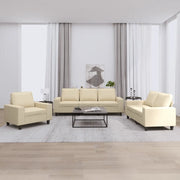 Set di Divani 3 pz Crema in Tessutocod mxl 107073