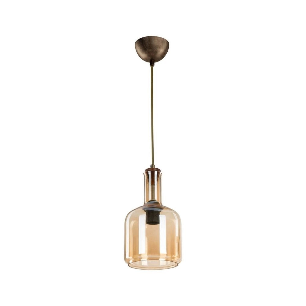 Lampada a sospensione Boston MDL3554 con diffusore vetro fumè EFFEZ