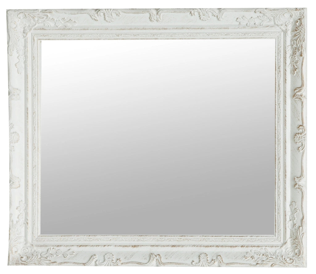 Biscottini Specchiera da appendere verticale/orizzontale L64xPR4xH74 cm finitura bianco anticato.
