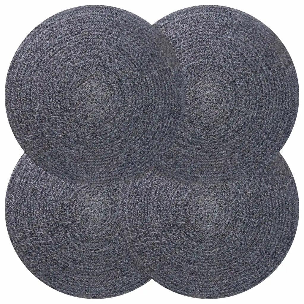 Sottobicchieri in juta 4 pcs Grigio scuro Ø 30 cm 42012308