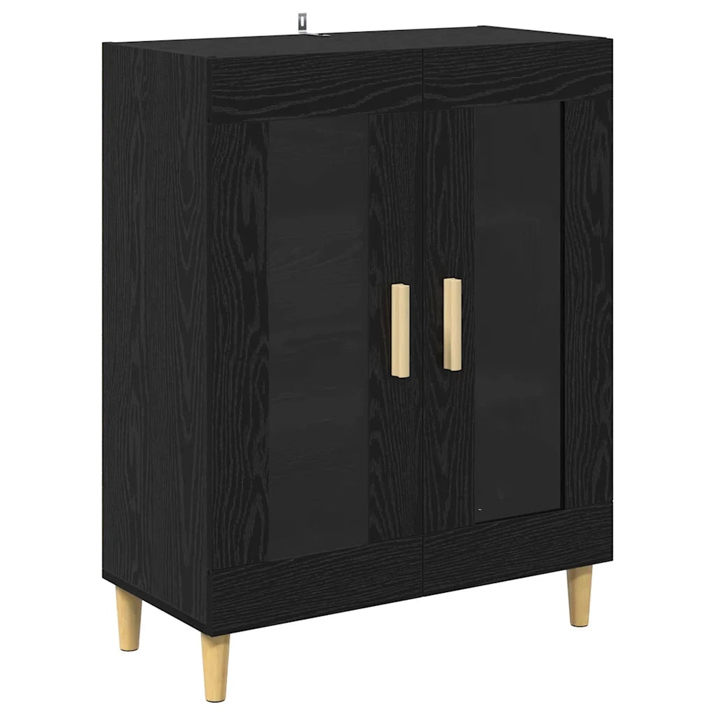 Credenza Rovere Nero 69,5 x 32,5 x 180 cm Legno multistrato 3416260