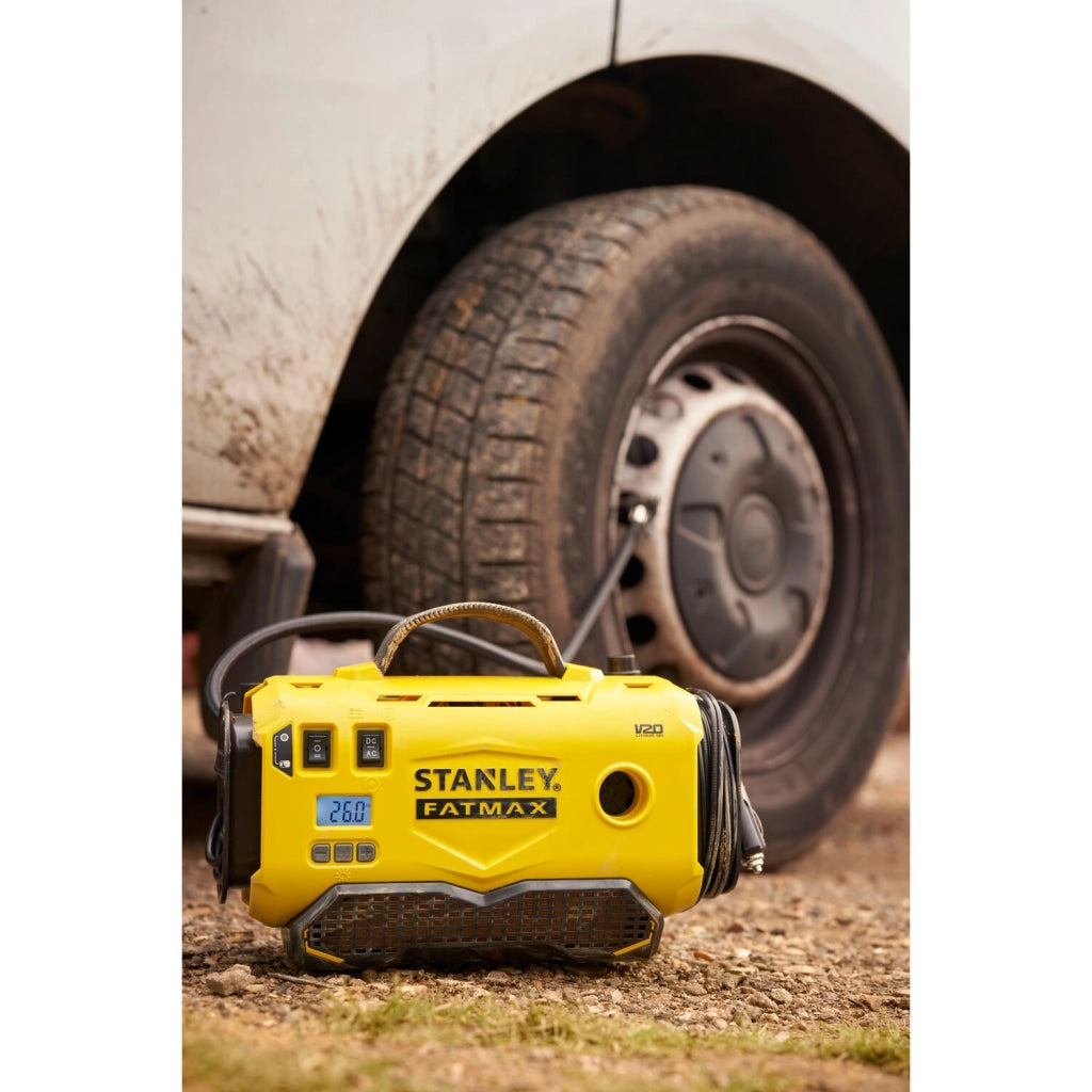 Compressore Portatile Stanley FATMAX V20 SFMCE520B-QW 18V 11 Bar Digitale