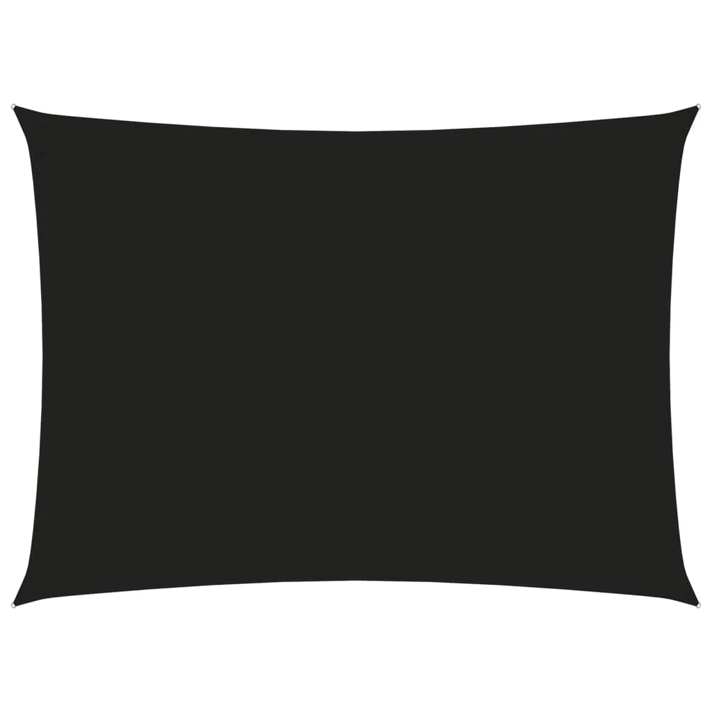 Vela ombreggiante/ombrellone rettangolare in tessuto Oxford 3 x 4,5 m nero 02_0009674