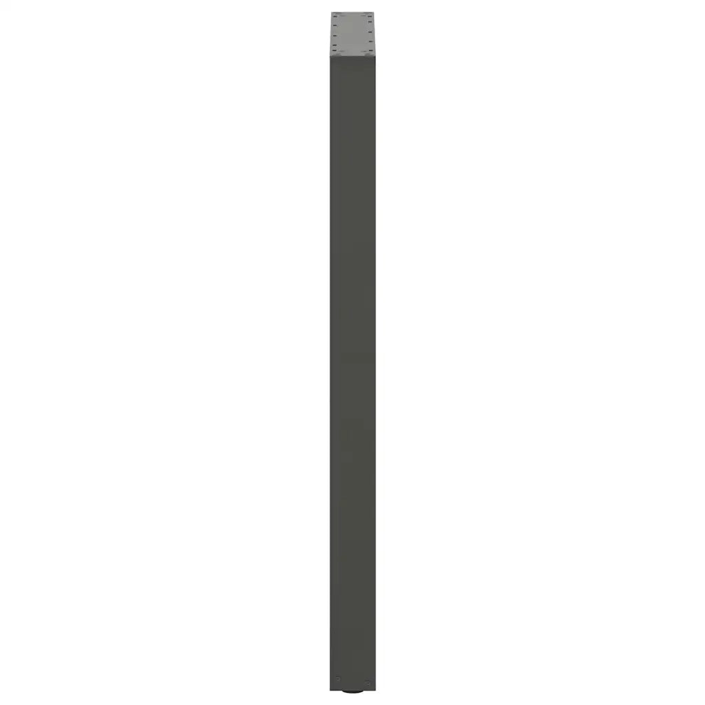 vidaXL Gambe per tavolo da bar a forma di U 2 pz Antracite 60x(110-111) cm Acciaio