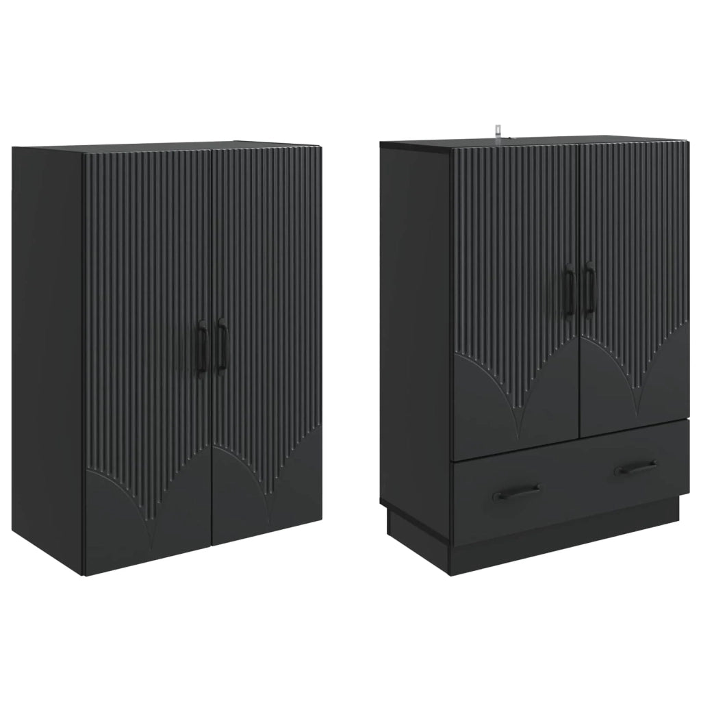 Set di armadi 2 pcs Nero Legno ingegnerizzato 3416773