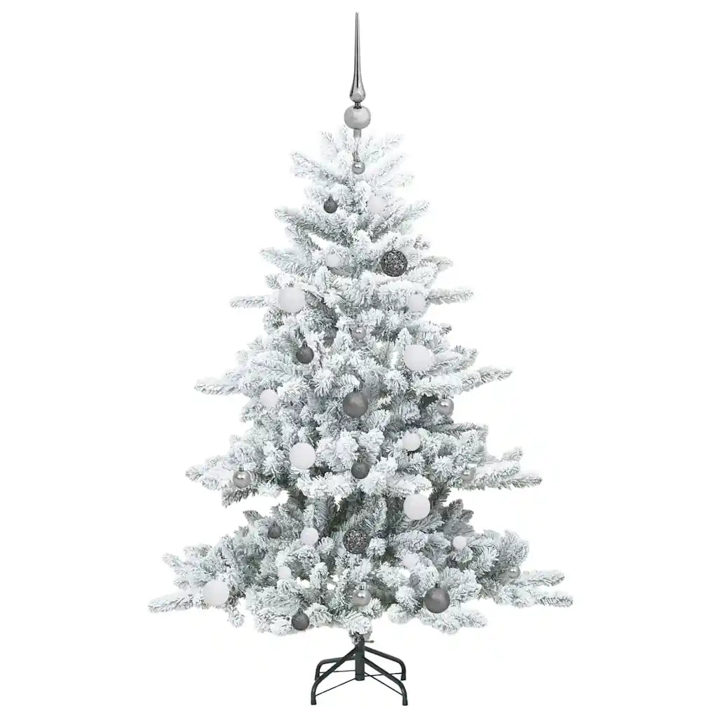 Albero di Natale Artificiale con Rami Pieghevoli Bianco 150 cm 3397704